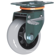 New Design 3/4/5 Inch Medium Heavy Duty High Load 200/250/300KGS Green Plate PA Nylon Tread Swivel Caster Wheels With Locking